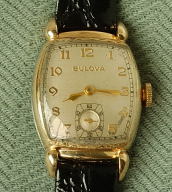 Vintage Bulova Tonneau case circa 1950